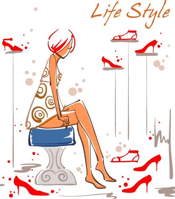 Fashion Girl Vector Illustration