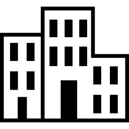 Flat Office Building Icon