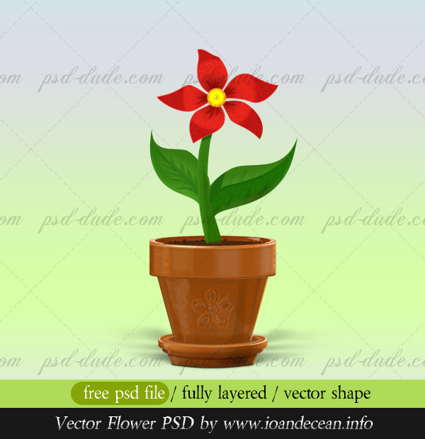 Flower PSD File Free Download Flower PSD File Free Download