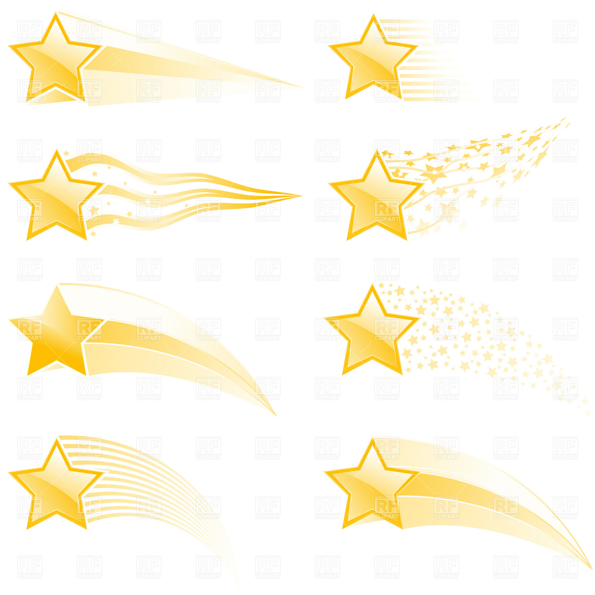 Flying Star Clip Art