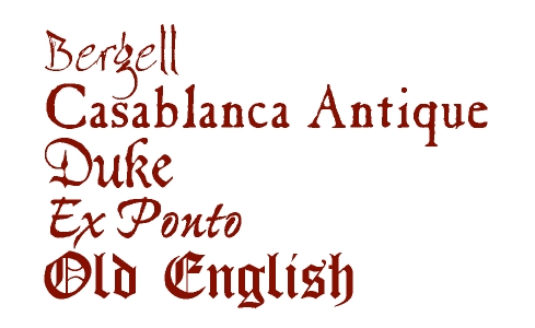 10 Old World Font Images