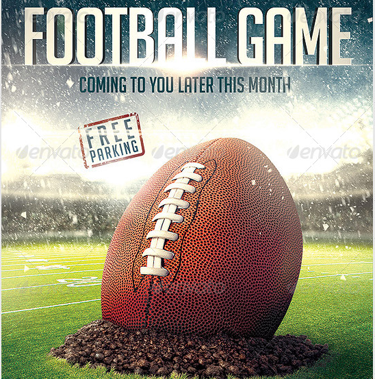 Football Game Flyer Template
