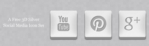 Free 3D Social Media Icons Free 3D Social Media Icons