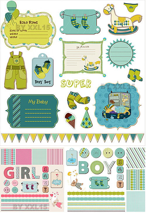 Free Baby Scrapbook Printables