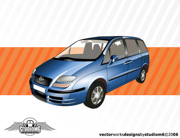 Free Blue Vector Car