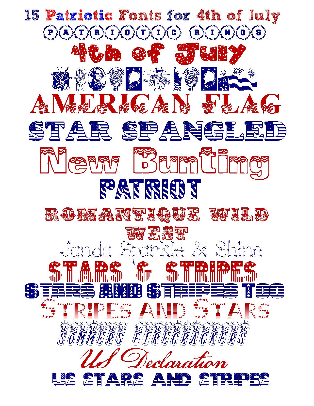 Free Patriotic Fonts
