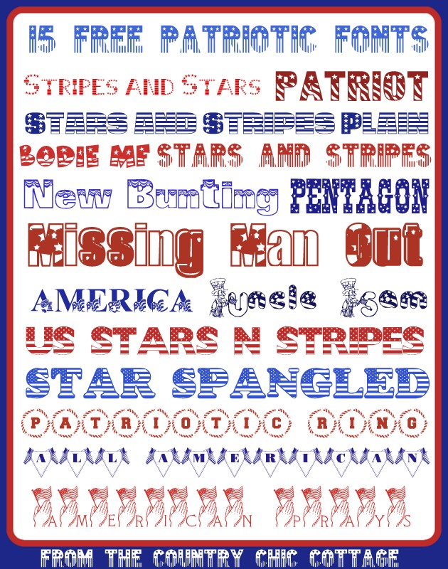 Free Patriotic Fonts