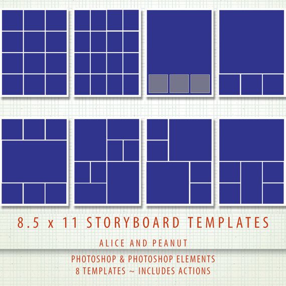 Free Photoshop Storyboard Collage Template