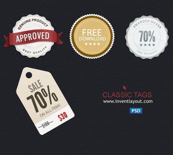 Free Sale Price Tags PSD