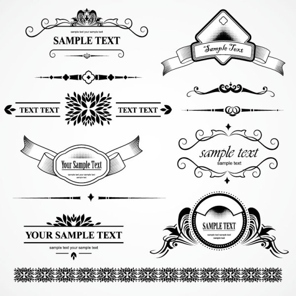 Free Vector Decorative Frame Borders