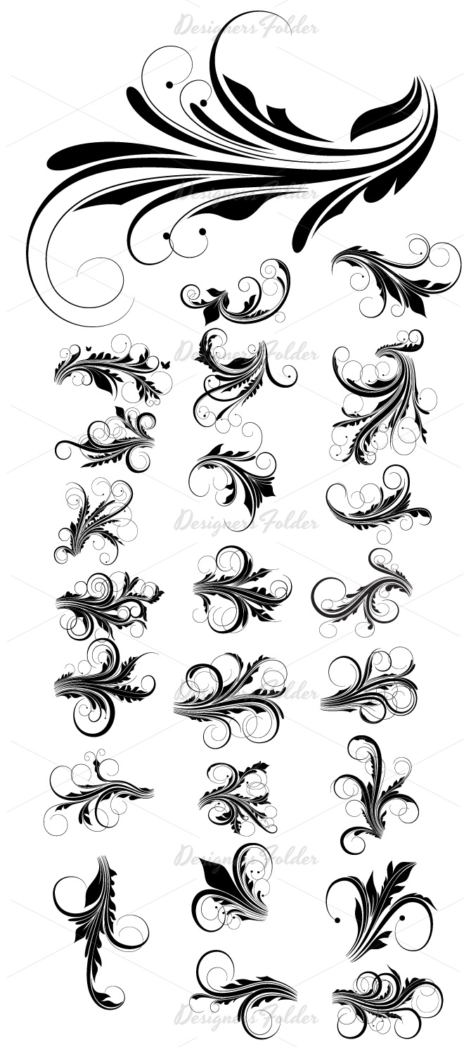 Free Vector Swirls