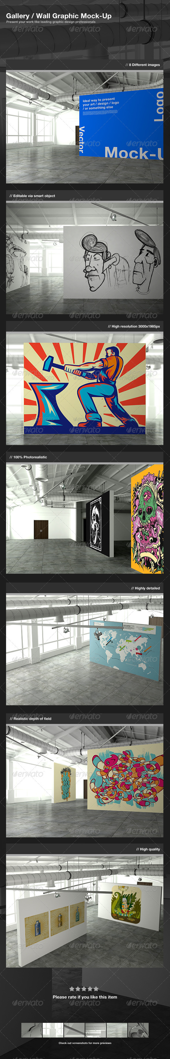 Gallery Wall Mock UPS PSD