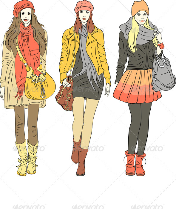 Girl Fashion Clothes Drawings