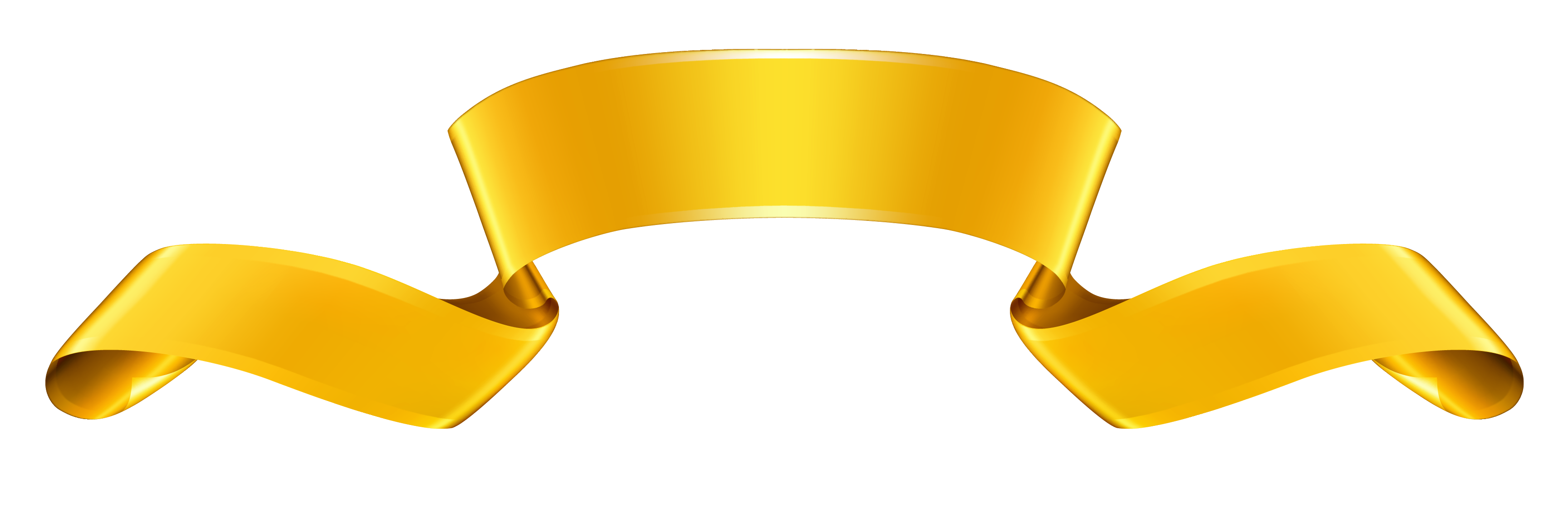 Gold Ribbon Banner Clip Art