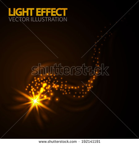 Gold Shooting Star Vector