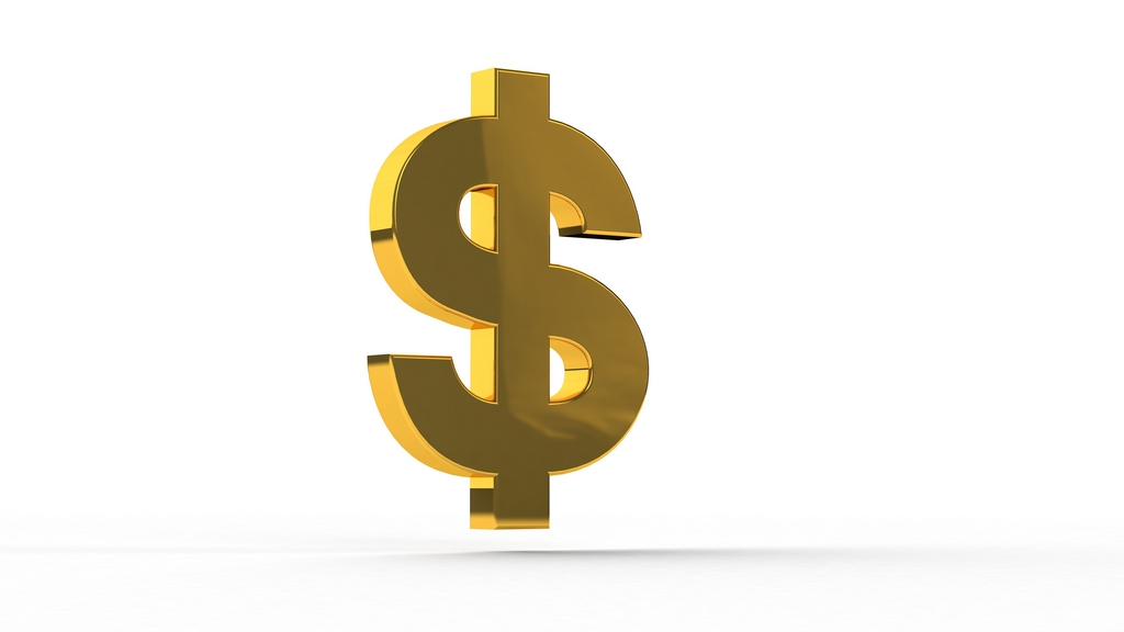 Golden Dollar Sign Transparent