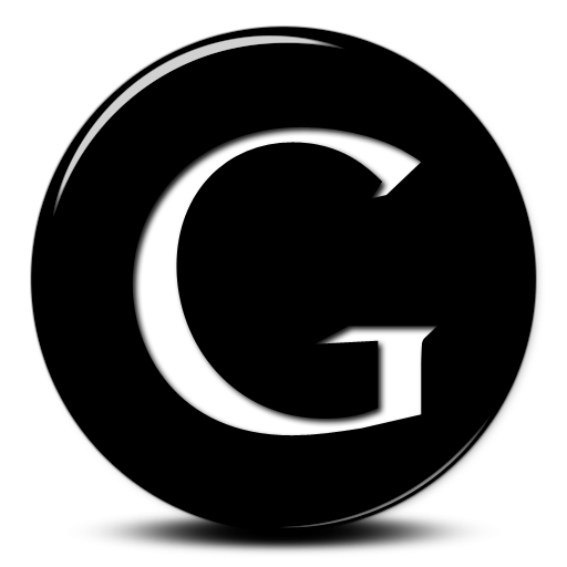 Google Plus Logo Black and White