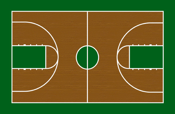 Green Basketball Court Texture
