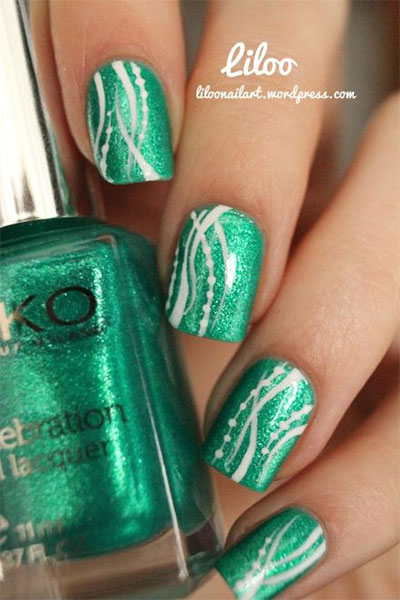 Green Nail Art Designs Ideas