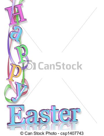 Happy Easter Clip Art Borders Free
