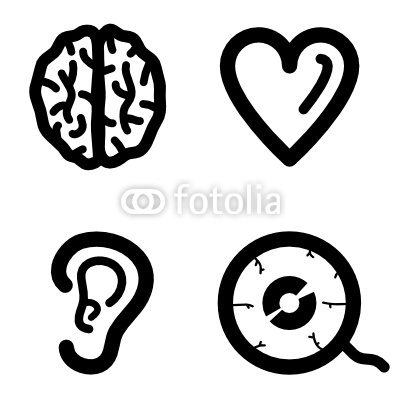 Heart-Brain Icon Vector Free