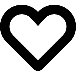 Heart Shape Outline Vector