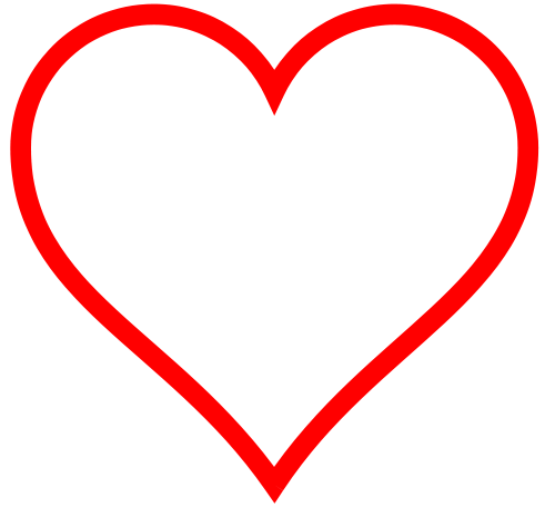 Hollow Heart Clip Art Hollow Heart Clip Art