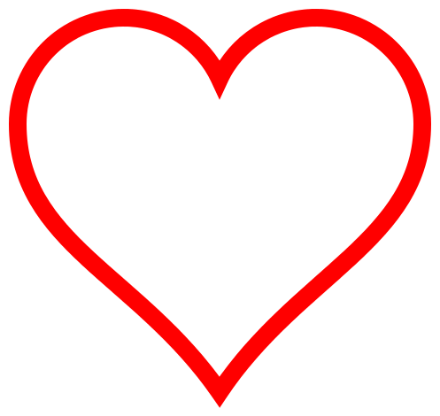 Hollow Heart Clip Art Hollow Heart Clip Art