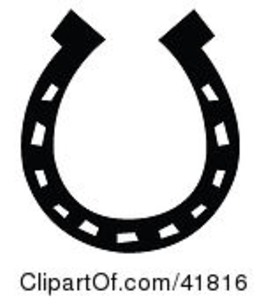 Horseshoe Clip Art Black