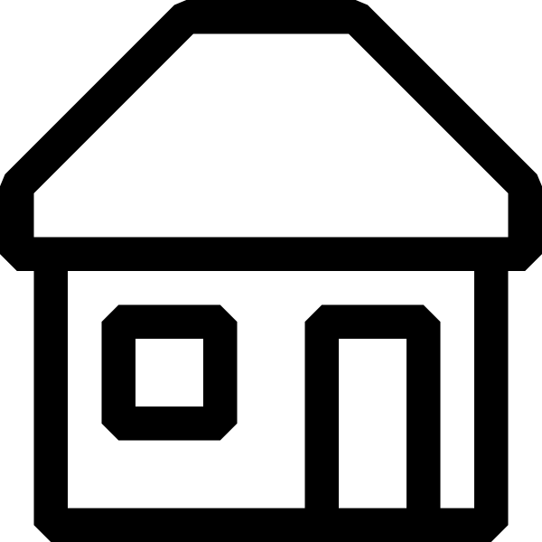 7 Black And White Building Icon Images