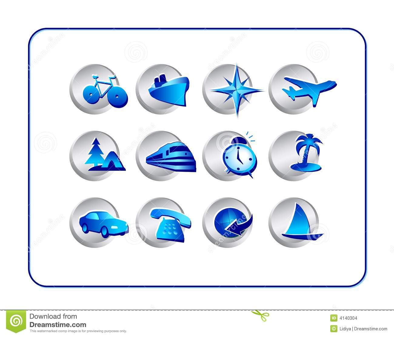 Icon Travel Set Icon Travel Set