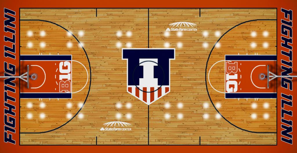 Illinois Fighting Illini Basketball Court