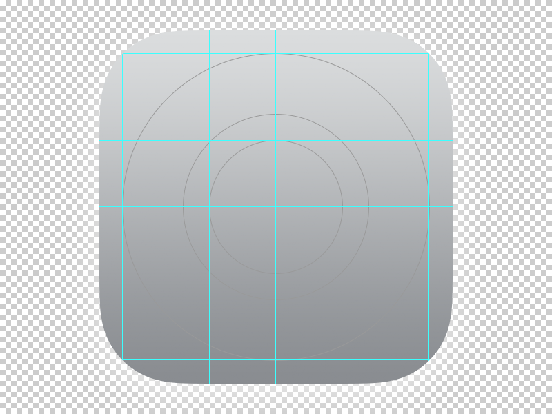 iOS 7 App Icon Template PSD