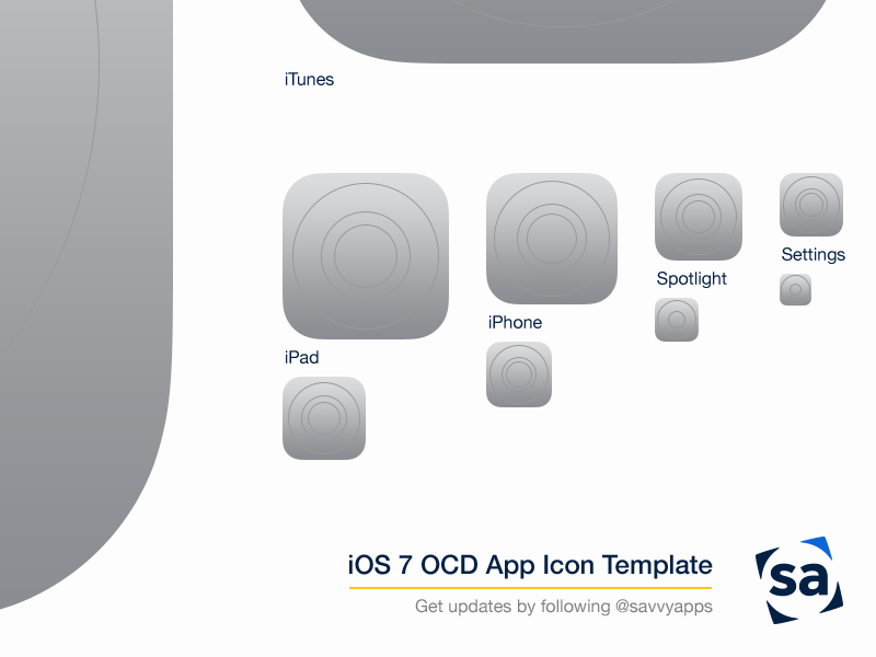 iOS App Icon Template