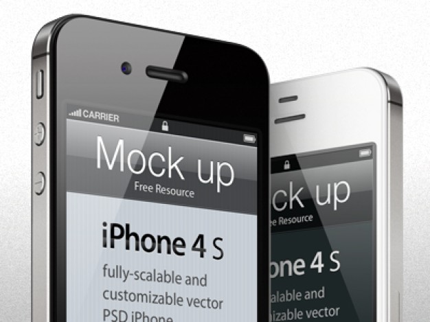 iPhone 4S PSD Template iPhone 4S PSD Template