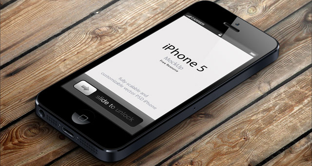 iPhone 5 Mockup PSD