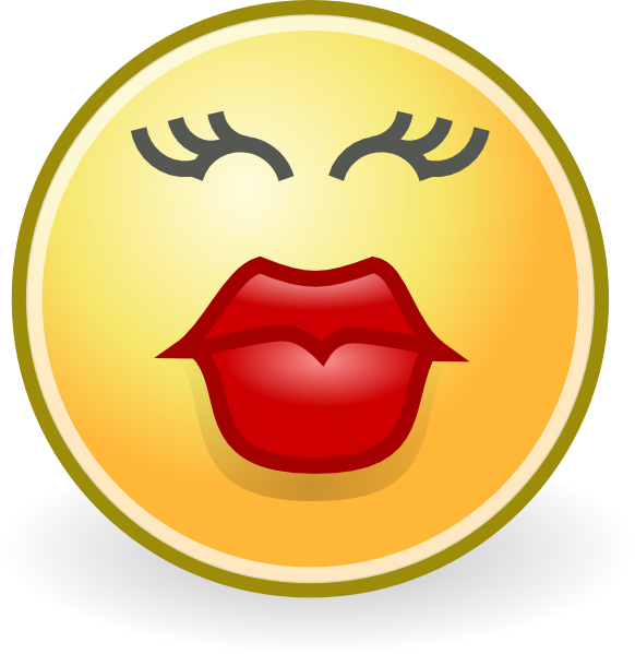 Kisses Smiley Face Clip Art