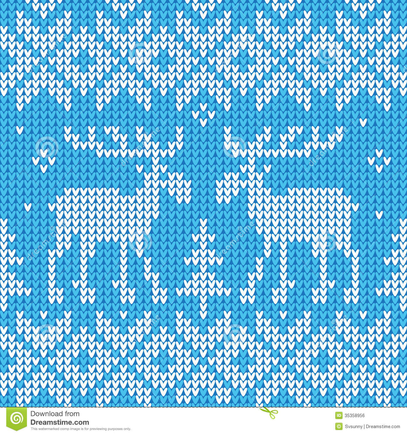 Knitted Seamless Pattern Vector Free