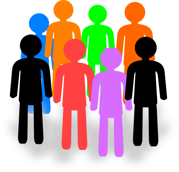 Large Group of People Clip Art