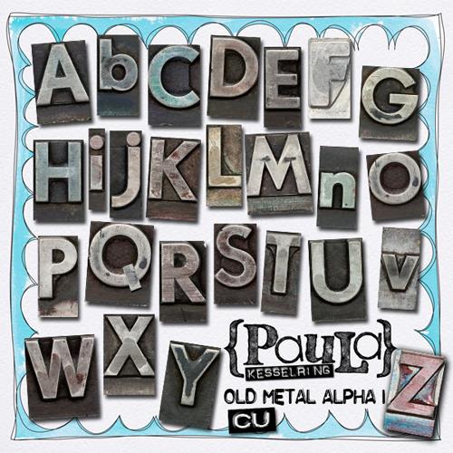 Metal Letter Font