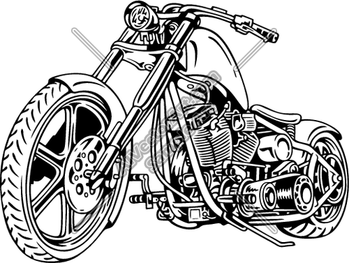 Motorcycle Vector Clip Art