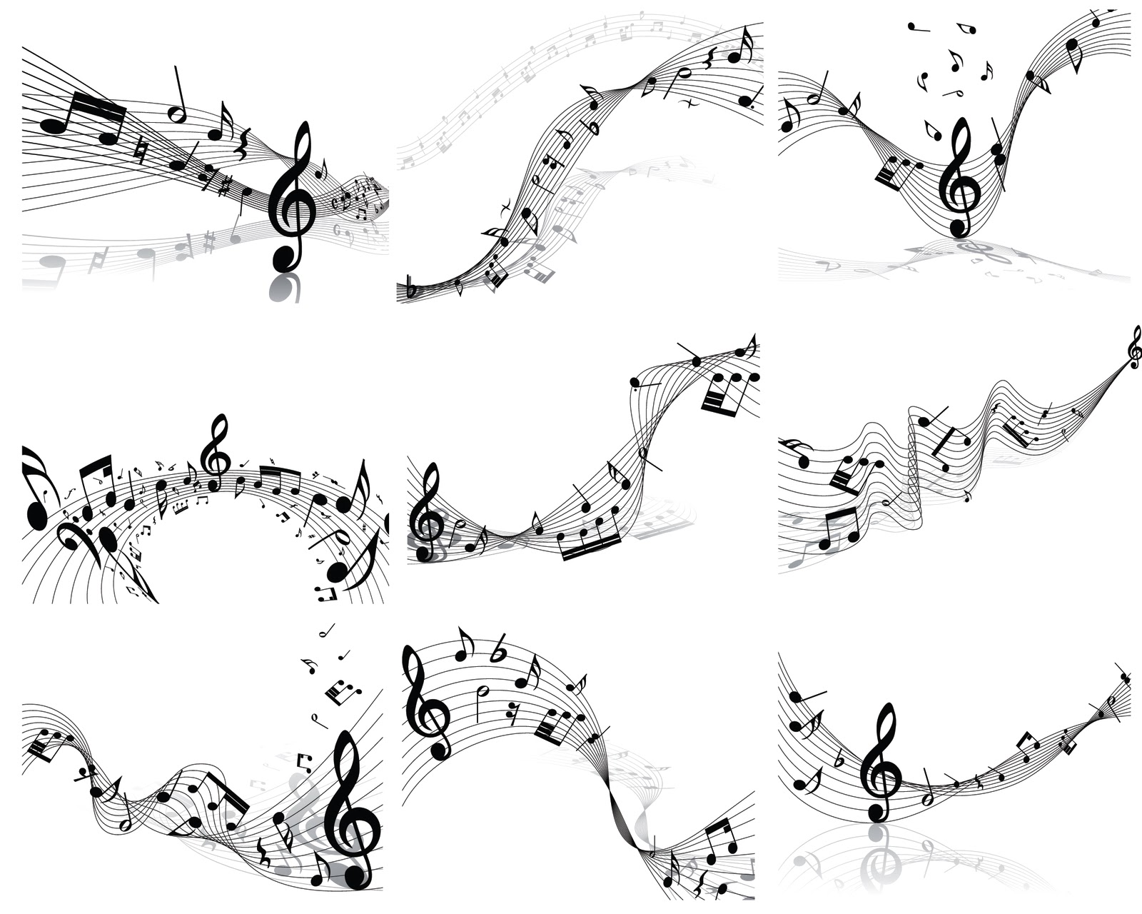 Music Notes Vector Music Notes Vector