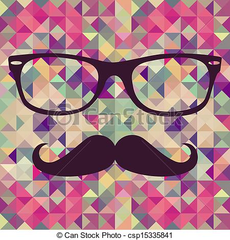 Mustache and Glasses Wallpaper