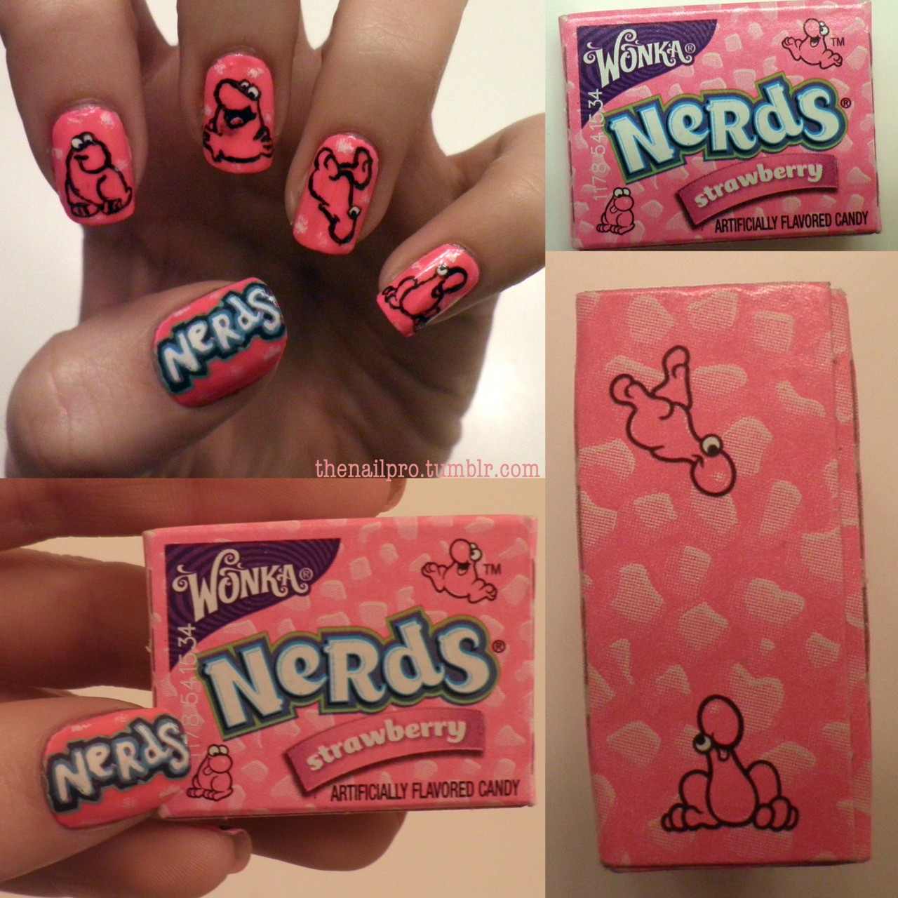 Nerds Candy Nail Art