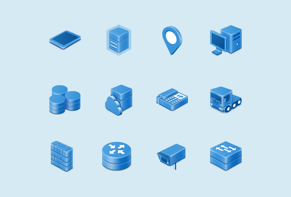 Network Analysis Icons