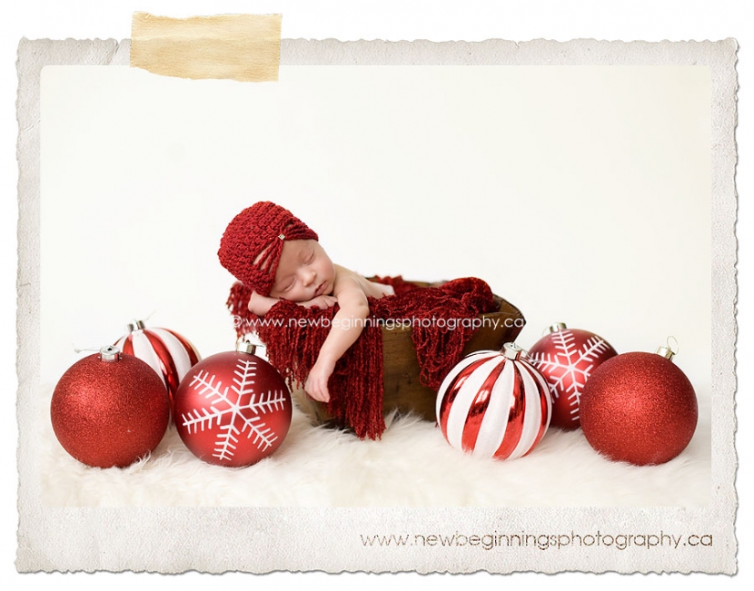 Newborn Baby Christmas Photography