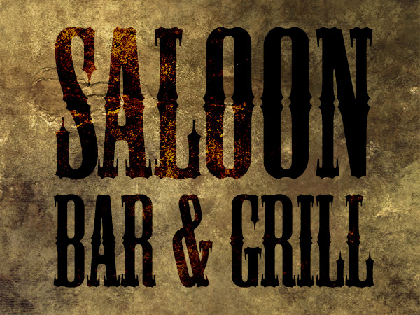 Old Western Saloon Fonts