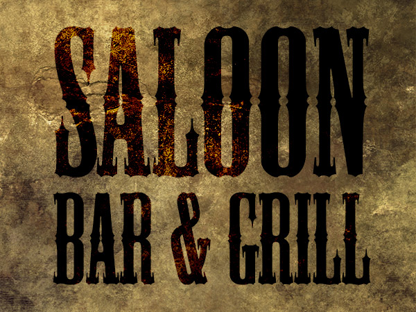 Old Western Saloon Fonts Old Western Saloon Fonts