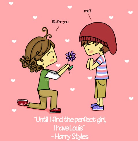 One Direction Larry Stylinson Cartoon