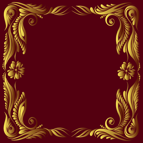 Ornate Floral Frame Vector